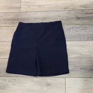 Talbots Dark Blue Women's Stretchy Bermuda Shorts Size 8